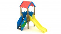 Mini Torre con scivolo e Tetto Legno